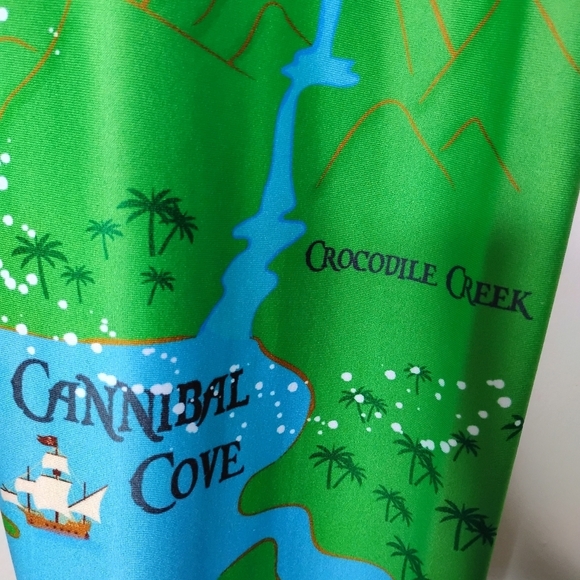 Main Street Bella Neverland Map Capri Leggings Peter Pan Inspired XL - Picture 6 of 9